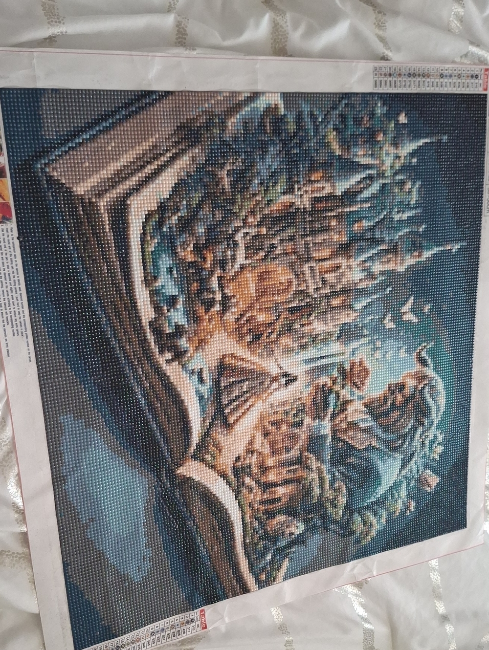 Fantasy Castle Diamond Painting Wall Art - Blue & Tan